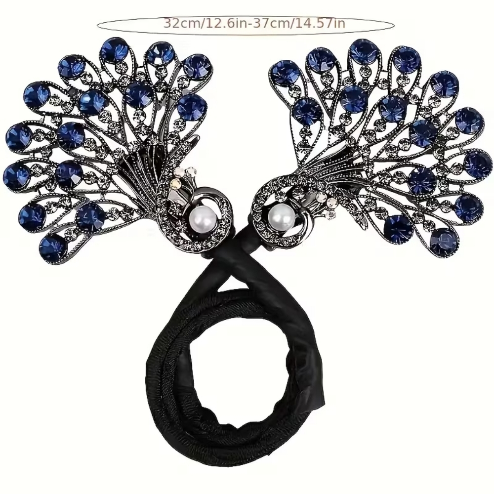 Peacock Twist Bun Holder - Picture 5 of 11